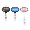 Jumbo Oval Badge Reel w/Lanyard Attachment(Chroma)